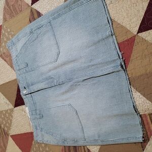Seven7 Stripe Denim Skirt 12